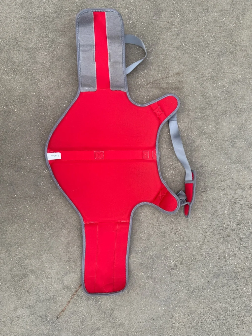 Vivaglory Large Dog Life Jacket Red Neoprene Sports Flotation Safety Vest L